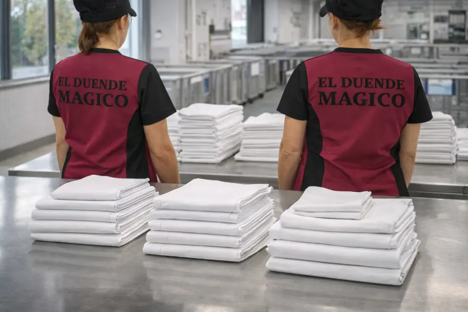 Clasificación y preparación de ropa plana