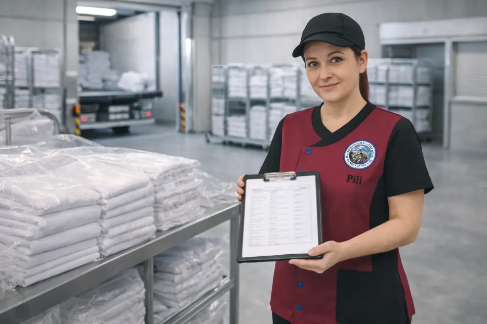 Logística y control de textiles en lavandería industrial