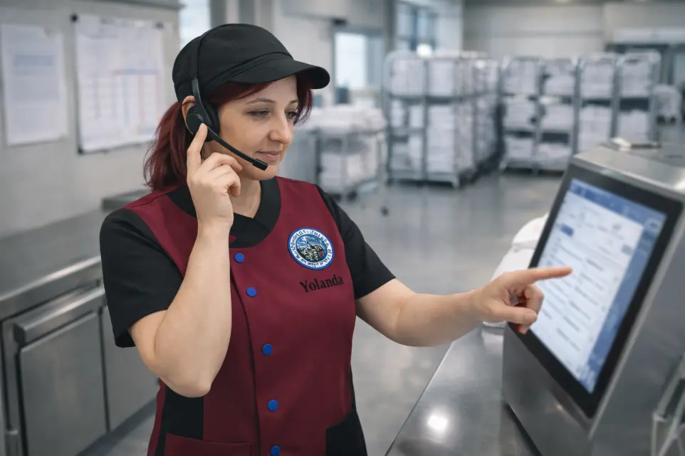 Logística y control de textiles en lavandería industrial