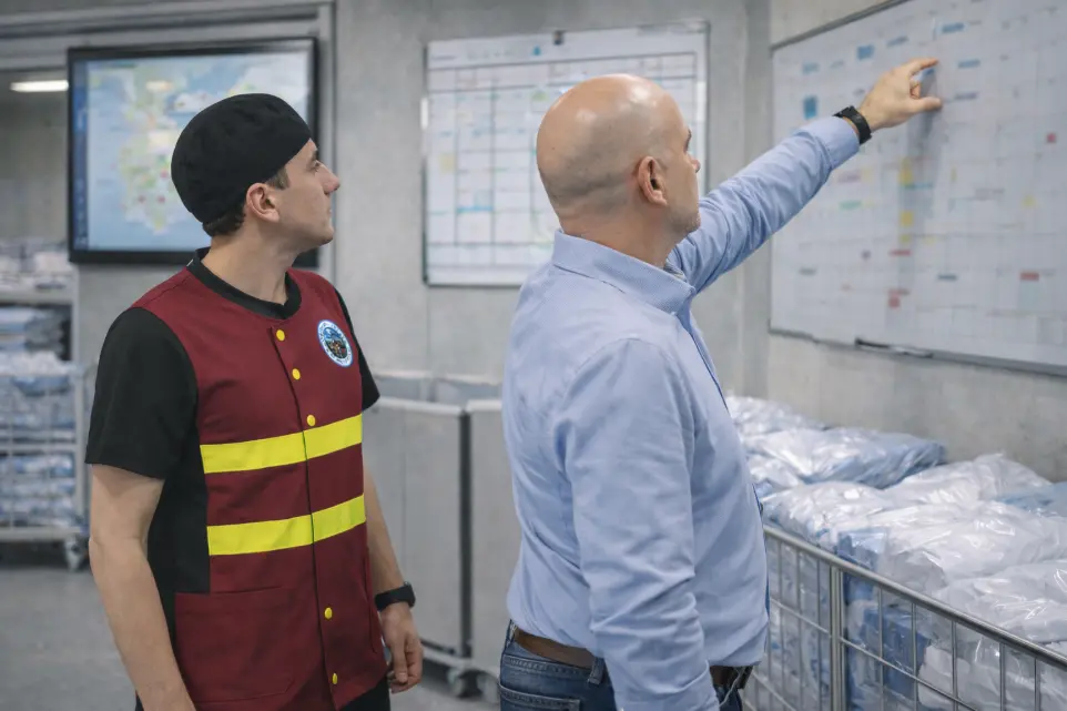 organización de lavandería industrial